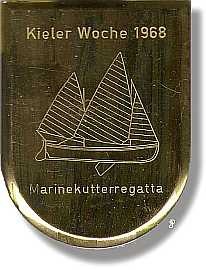 sailing badge Marinekutterregatta Kiel Plakette 1971