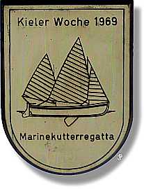 sailing badge Marinekutterregatta Kiel Plakette 1971