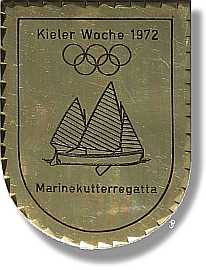 sailing badge Marinekutterregatta Kiel Plakette 1971