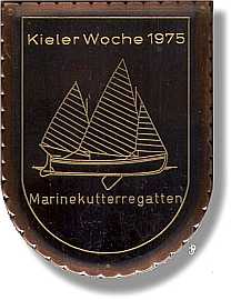 sailing badge Marinekutterregatta Kiel Plakette 1977