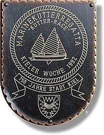 sailing badge Marinekutterregatta Kiel Plakette 1992