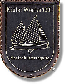 sailing badge Marinekutterregatta Kiel Plakette 1992