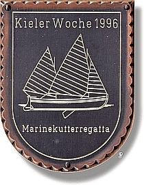 sailing badge Marinekutterregatta Kiel Plakette 1992