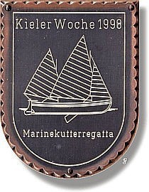 sailing badge Marinekutterregatta Kiel Plakette 1992