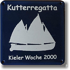 sailing badge Marinekutterregatta Kiel Plakette 2002