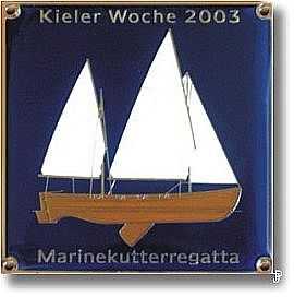 sailing badge Marinekutterregatta Kiel Plakette 2003