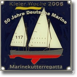 sailing badge Marinekutterregatta Kiel Plakette 2007