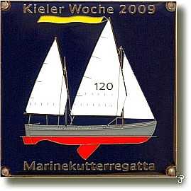 sailing badge Marinekutterregatta Kiel Plakette 2009