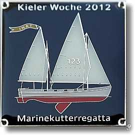 sailing badge Marinekutterregatta Kiel Plakette 2012