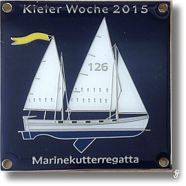 sailing badge Marinekutterregatta Kiel Plakette 2012