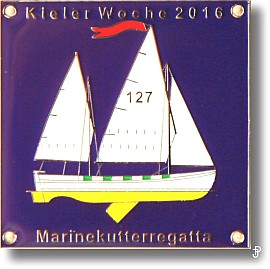 sailing badge Marinekutterregatta Kiel Plakette 2012