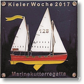 sailing badge Marinekutterregatta Kiel Plakette 2017