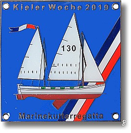 sailing badge Marinekutterregatta Kiel Plakette 2019