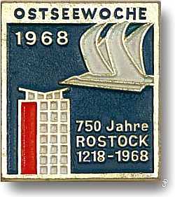 Anstecknadel Ostseewoche Pin 1968