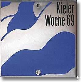 enamelled sailing badge Kieler Woche Plakette 1969