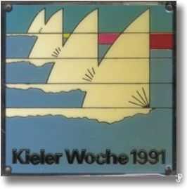 sailing badge Kieler Woche Plakette 1991