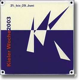 sailing badge Kieler Woche Plakette 2003