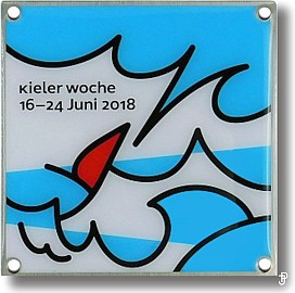 sailing badge Kieler Woche Plakette 2018