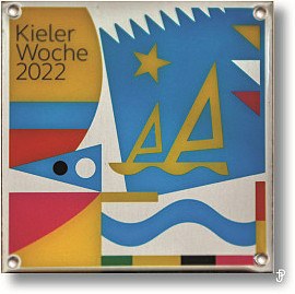 sailing badge Kieler Woche Plakette 2022