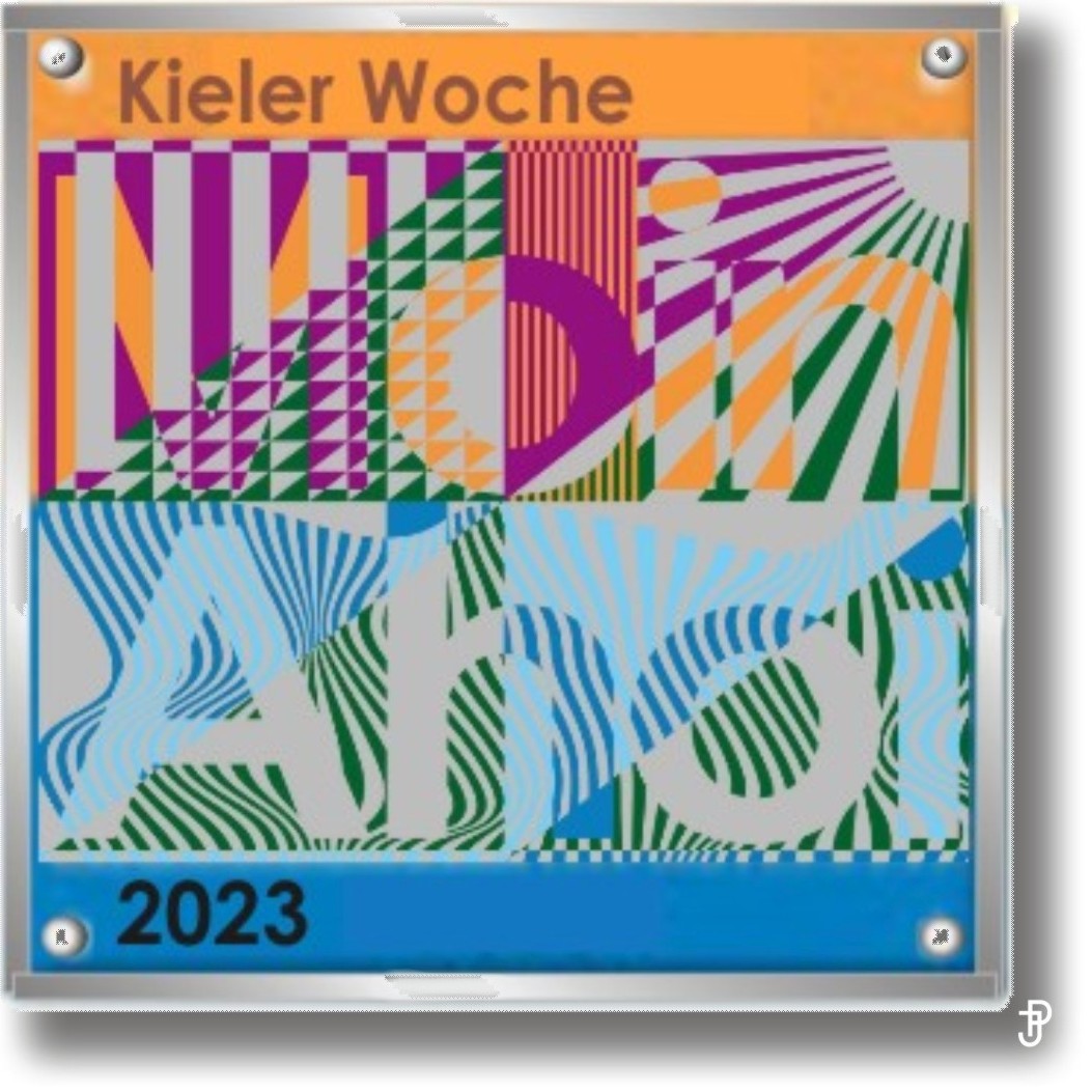 sailing badge Kieler Woche Plakette 2023